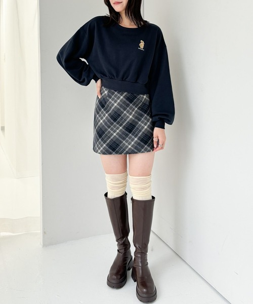 Heather（ヘザー）の「【TeddyBear/テディベア】ロゴ刺繍裏毛スウェット  252242（スウェット・レディース・グレー/ネイビー/オートミール・FREE）」の20枚目の写真