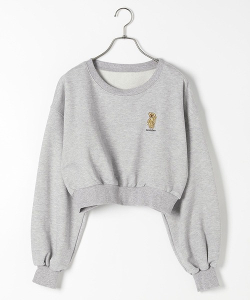 Heather（ヘザー）の「【TeddyBear/テディベア】ロゴ刺繍裏毛スウェット  252242（スウェット・レディース・グレー/ネイビー/オートミール・FREE）」の5枚目の写真