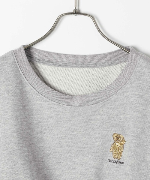 Heather（ヘザー）の「【TeddyBear/テディベア】ロゴ刺繍裏毛スウェット  252242（スウェット・レディース・グレー/ネイビー/オートミール・FREE）」の6枚目の写真