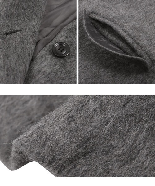 KOBE LETTUCE（コウベレタス）の「起毛シャギールーズジャケット（テーラードジャケット・レディース・モカ/カーキ/グレー・M）」の11枚目の写真
