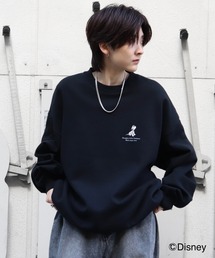 Disney（ディズニー）の「ディズニーシリーズ ワンポイント刺繍 / バックプリント ビッグシルエットプルオーバー クルースウェット ユニセックス（スウェット）」