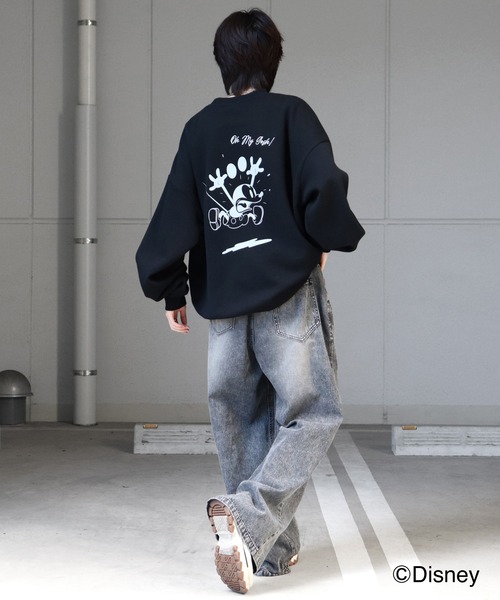 セール】24AW ディズニーシリーズ ワンポイント刺繍 / バックプリント 
