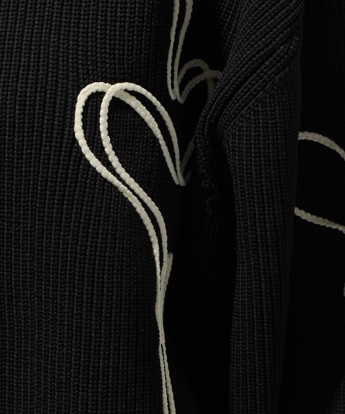 HARE（ハレ）の「ニュアンスラインモックネックニット(HARE)（ニット/セーター・レディース・ブラック/グレー・FREE）」の19枚目の写真