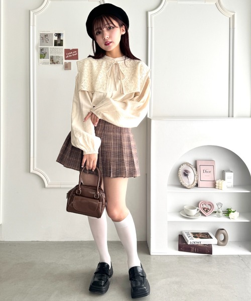 Loueme(ルエム)の「ヴィンテージレース付け襟ブラウス【2点SET】(シャツ/ブラウス・レディース・ホワイト/ブラック/アイボリー・FREE)」の21枚目の写真