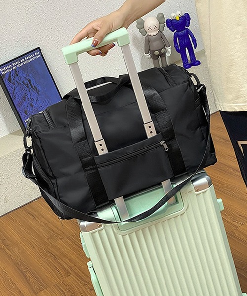 セール】折りたためる！マルチポケットトラベルバッグ（ボストンバッグ