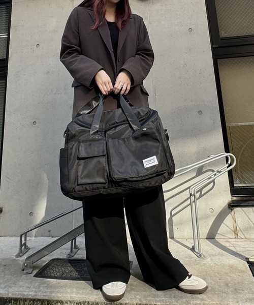 折りたためる！マルチポケットトラベルバッグ（ボストンバッグ