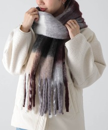 URBAN RESEARCH Sonny Label | ブロックチェックフラッフィーマフラー(マフラー)