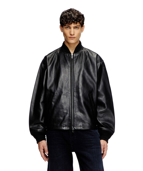 DIESEL（ディーゼル）の「メンズ レザージャケット L-KHAT（ブルゾン・メンズ・ブラック・52/44/46/48/50）」の6枚目の写真