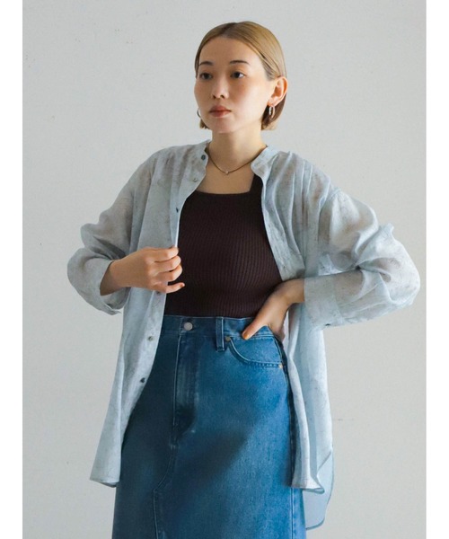 FIL DE FER（フィルデフェール）の「マーブルPT ロングシャツ（シャツ