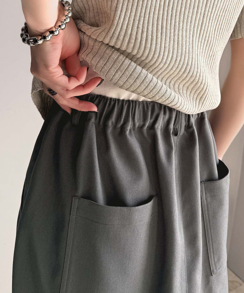 classicalelf（クラシカルエルフ）の「美脚すっきり見え！２タックカーヴィテーパードスラックスパンツ（スラックス・レディース・ブラック/チャコール・MEDIUM/X-LARGE/LARGE/SMALL）」の10枚目の写真