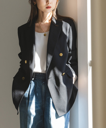 Noble | 《追加2》トリコチンピークドラペルジャケット(テーラードジャケット)