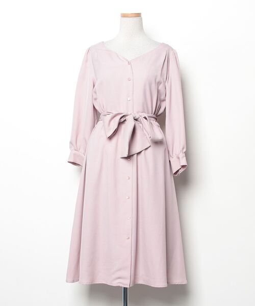 新品未使用！HERENCIA 袖ボリュームワンピース（ピンク） 