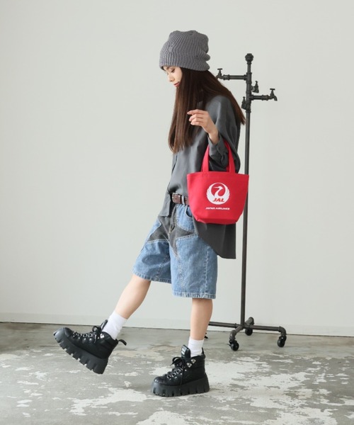 baron(バロン)の「JAL ミニトート(トートバッグ・レディース・ブラック/レッド・FREE)」の8枚目の写真