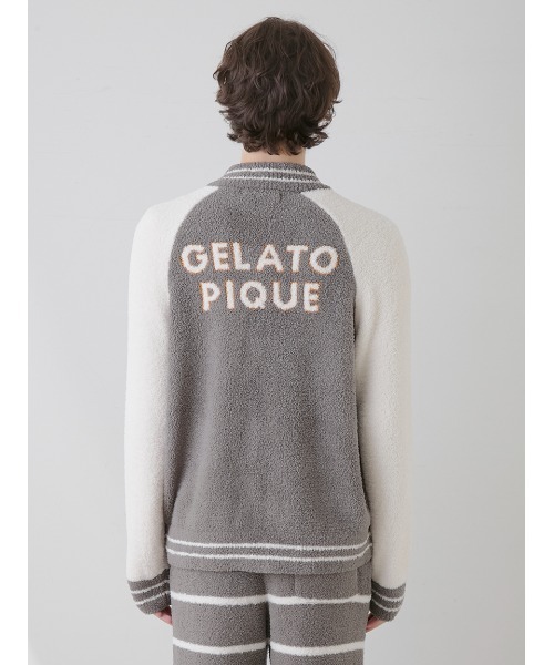 gelato pique（ジェラートピケ）の「【HOMME】パウダーパンダジャガードブルゾン（ルームウェア/パジャマ・メンズ・グレー・LARGE/MEDIUM）」の7枚目の写真