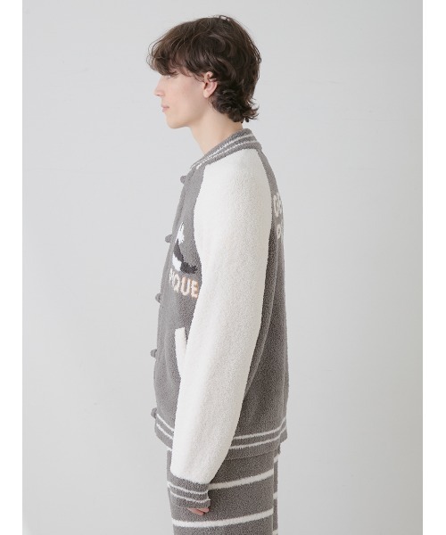 gelato pique（ジェラートピケ）の「【HOMME】パウダーパンダジャガードブルゾン（ルームウェア/パジャマ・メンズ・グレー・LARGE/MEDIUM）」の8枚目の写真