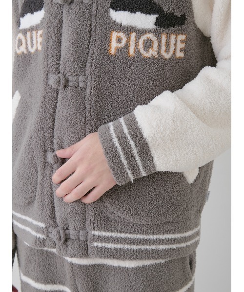 gelato pique（ジェラートピケ）の「【HOMME】パウダーパンダジャガードブルゾン（ルームウェア/パジャマ・メンズ・グレー・LARGE/MEDIUM）」の10枚目の写真