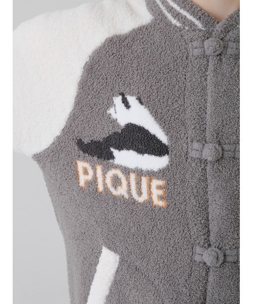 gelato pique（ジェラートピケ）の「【HOMME】パウダーパンダジャガードブルゾン（ルームウェア/パジャマ・メンズ・グレー・LARGE/MEDIUM）」の12枚目の写真
