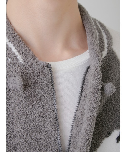 gelato pique（ジェラートピケ）の「【HOMME】パウダーパンダジャガードブルゾン（ルームウェア/パジャマ・メンズ・グレー・LARGE/MEDIUM）」の14枚目の写真