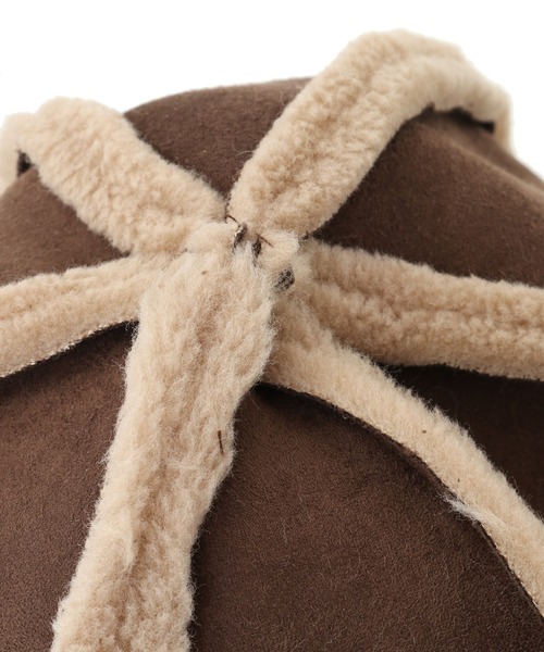 Green　Parks（グリーンパークス）の「・ムートンフライトキャップ（ハット・レディース・ブラウン/キャメル・FREE）」の7枚目の写真