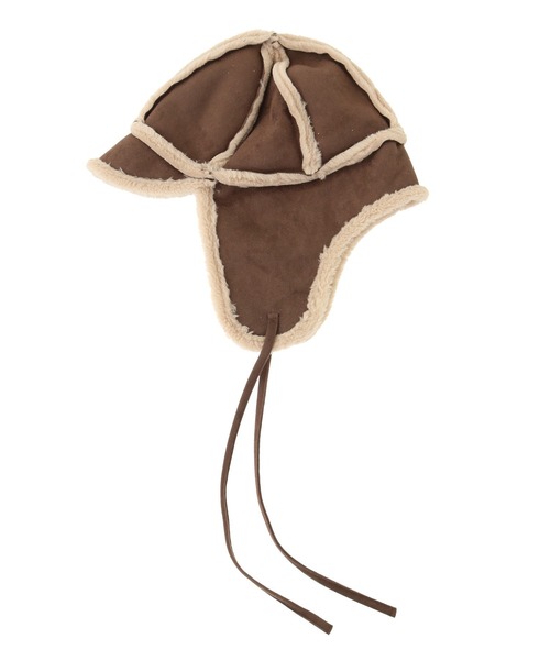 Green　Parks（グリーンパークス）の「・ムートンフライトキャップ（ハット・レディース・ブラウン/キャメル・FREE）」の5枚目の写真