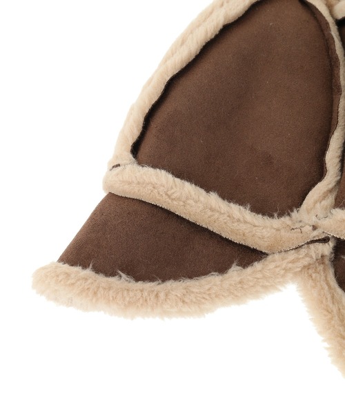 Green　Parks（グリーンパークス）の「・ムートンフライトキャップ（ハット・レディース・ブラウン/キャメル・FREE）」の9枚目の写真