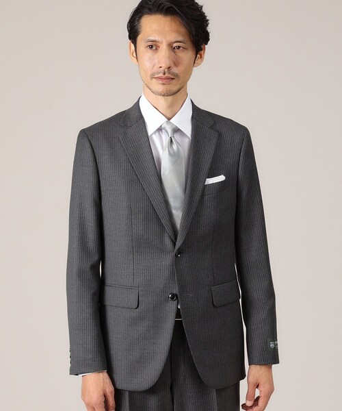セール】【DORMEUIL AMADEUS365】ピンストライプ スーツ（スーツセット