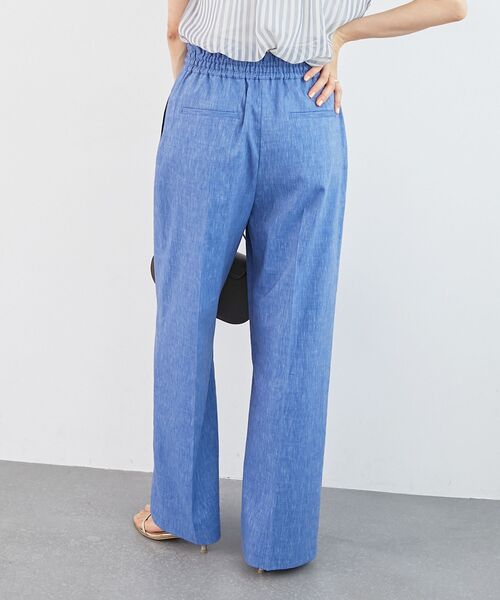 le.coeur blanc(ルクールブラン)の「《名品★履きやすさ抜群!》アサレチックイージーワイドパンツ(その他パンツ・レディース・ネイビー/サンドベージュ/ブルー/グレイッシュベージュ/ミント・40/38/36)」の16枚目の写真