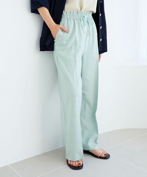 le.coeur blanc(ルクールブラン)の「《名品★履きやすさ抜群!》アサレチックイージーワイドパンツ(その他パンツ・レディース・ネイビー/サンドベージュ/ブルー/グレイッシュベージュ/ミント・40/38/36)」の21枚目の写真