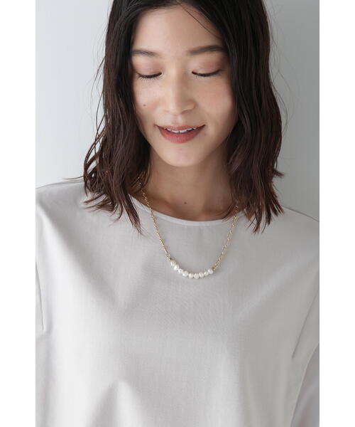 human woman（ヒューマンウーマン）の「◆変形チェーンネックレス（ネックレス・レディース・ゴールド・ﾌﾘ-）」の5枚目の写真