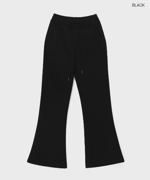 ★BLACKUP★ ブーツカットバンディングパンツ 3色 MADE] ビエントブーツカットバンディングパンツ（スウェット