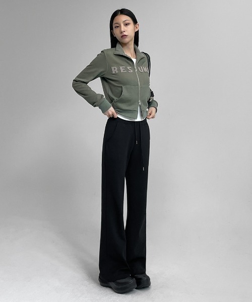 BLACKUP（ブラックアップ）の「[MADE] ビエントブーツカットバンディングパンツ（スウェットパンツ・レディース・グレー/オートミール/ブラック・M-Short/S-Long/S-Short/L-Long/L-Short/M-Long）」の13枚目の写真