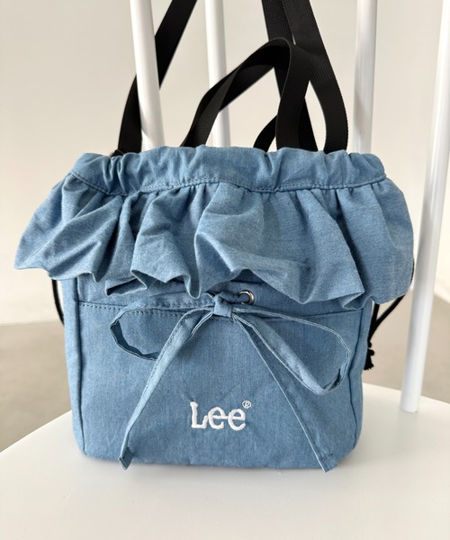 Lee（リー）の「Lee/リー フリル リボン ドロスト 2WAY 巾着 ショルダーバッグ/ギャザー バレエコア（ショルダーバッグ・レディース・ブラック/シルバー/ベージュ/ブルー・FREE）」の13枚目の写真
