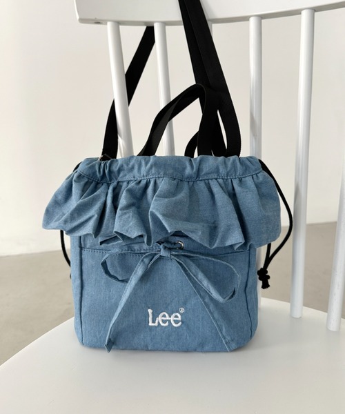 セール】Lee/リー フリル リボン ドロスト 2WAY 巾着 ショルダーバッグ