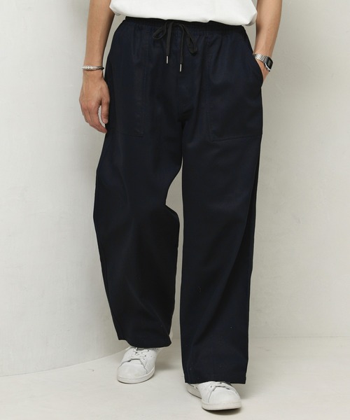 Firsthand(ファーストハンド)の「イージーバルーンデニムパンツ(デニムパンツ・メンズ・ダークネイビー/ダークグレー/ブラウン/ブラック・マルチサイズ)」の2枚目の写真