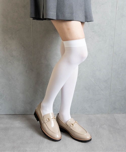 Fabby fabby（ファビィーファビィー）の「厚底ビットローファー（ローファー・レディース・ブラック系その他/ブラック/ベージュ・LARGE/MEDIUM/SMALL）」の3枚目の写真