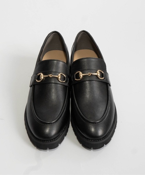 Fabby fabby（ファビィーファビィー）の「厚底ビットローファー（ローファー・レディース・ブラック系その他/ブラック/ベージュ・LARGE/MEDIUM/SMALL）」の15枚目の写真