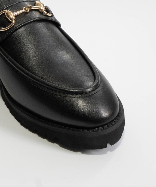 Fabby fabby（ファビィーファビィー）の「厚底ビットローファー（ローファー・レディース・ブラック系その他/ブラック/ベージュ・LARGE/MEDIUM/SMALL）」の14枚目の写真