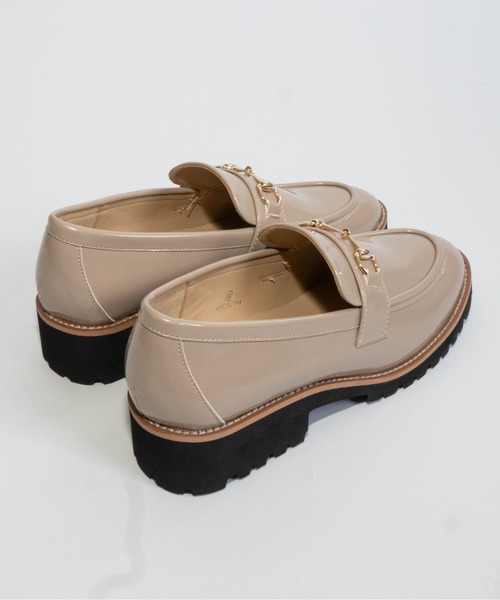 Fabby fabby（ファビィーファビィー）の「厚底ビットローファー（ローファー・レディース・ブラック系その他/ブラック/ベージュ・LARGE/MEDIUM/SMALL）」の10枚目の写真