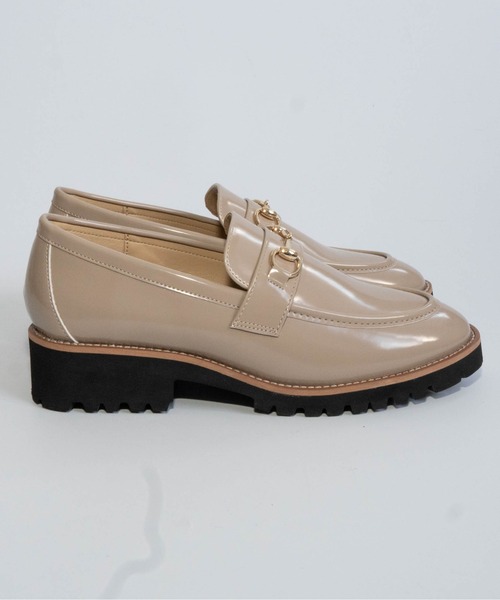 Fabby fabby（ファビィーファビィー）の「厚底ビットローファー（ローファー・レディース・ブラック系その他/ブラック/ベージュ・LARGE/MEDIUM/SMALL）」の9枚目の写真