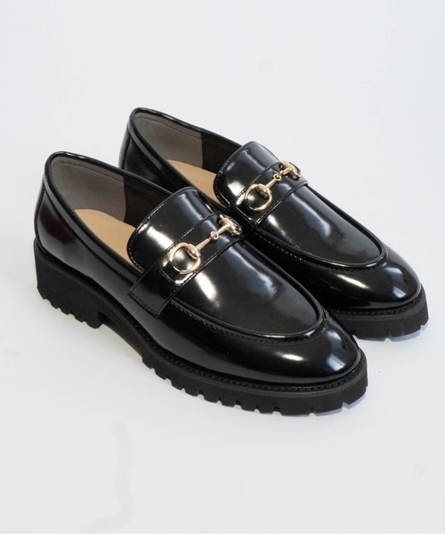 Fabby fabby（ファビィーファビィー）の「厚底ビットローファー（ローファー・レディース・ブラック系その他/ブラック/ベージュ・LARGE/MEDIUM/SMALL）」の7枚目の写真