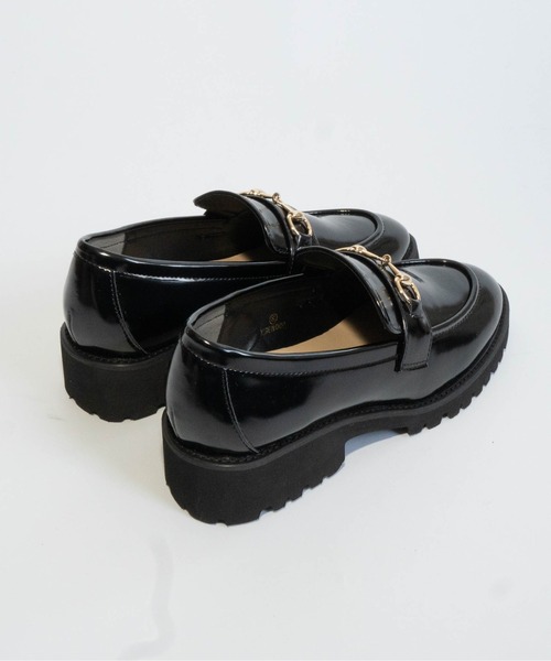 Fabby fabby（ファビィーファビィー）の「厚底ビットローファー（ローファー・レディース・ブラック系その他/ブラック/ベージュ・LARGE/MEDIUM/SMALL）」の6枚目の写真
