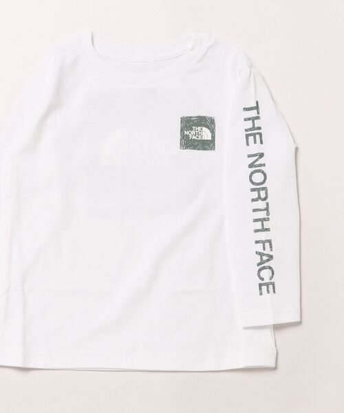 THE NORTH FACE（ザノースフェイス）の「THE NORTH FACE ザ・ノース・フェイス Tシャツ キッズ 長袖 ロンT バックプリント トドラーロングスリーブスリーブグラフィックティー NTT32537（Tシャツ/カットソー・キッズ・ブラック/ホワイト/ダークグリーン/ブラック系その他/ライトブルー・100cm/110cm/120cm）」の15枚目の写真