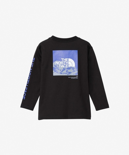 THE NORTH FACE（ザノースフェイス）の「THE NORTH FACE ザ・ノース・フェイス Tシャツ キッズ 長袖 ロンT バックプリント トドラーロングスリーブスリーブグラフィックティー NTT32537（Tシャツ/カットソー・キッズ・ブラック/ホワイト/ダークグリーン/ブラック系その他/ライトブルー・100cm/110cm/120cm）」の3枚目の写真