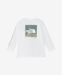 THE NORTH FACE ザ・ノース・フェイス Tシャツ キッズ 長袖 ロンT バックプリント トドラーロングスリーブスリーブグラフィックティー NTT32537