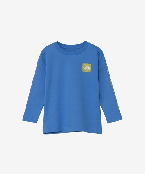 THE NORTH FACE（ザノースフェイス）の「THE NORTH FACE ザ・ノース・フェイス Tシャツ キッズ 長袖 ロンT バックプリント トドラーロングスリーブスリーブグラフィックティー NTT32537（Tシャツ/カットソー・キッズ・ブラック/ホワイト/ダークグリーン/ブラック系その他/ライトブルー・100cm/110cm/120cm）」の8枚目の写真