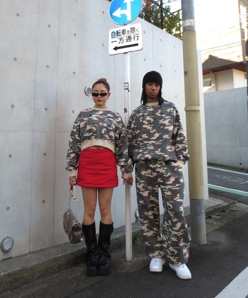 HTH(エイチティーエイチ)の「【HTH×jouetie】ロゴスウェットパンツ(スウェットパンツ・レディース・カモフラージュ/ブラック・FREE)」の6枚目の写真