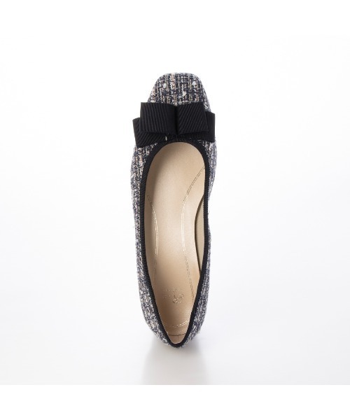 Riz raffinee（リズラフィーネ）の「スクエアトゥリボンパンプス（パンプス・レディース・ブラック系その他3/ベージュ/ブラック/ハウンドトゥース・24.5cm/24cm/23.5cm/23cm/22.5cm/22cm）」の8枚目の写真