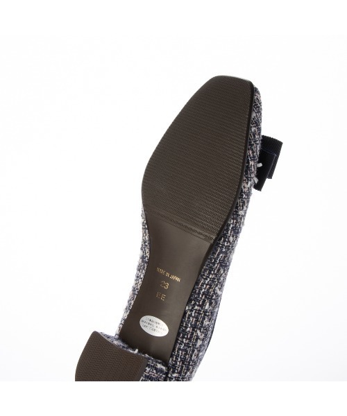 Riz raffinee（リズラフィーネ）の「スクエアトゥリボンパンプス（パンプス・レディース・ブラック系その他3/ベージュ/ブラック/ハウンドトゥース・24.5cm/24cm/23.5cm/23cm/22.5cm/22cm）」の9枚目の写真