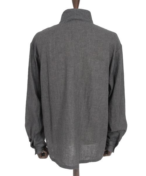 Magine(マージン)の「ms5974- Gauze Fabric Shawl Collar Shirts ショールカラーシャツ(シャツ/ブラウス・メンズ・チャコール/ブルー/ライトベージュ・44/46/48)」の22枚目の写真