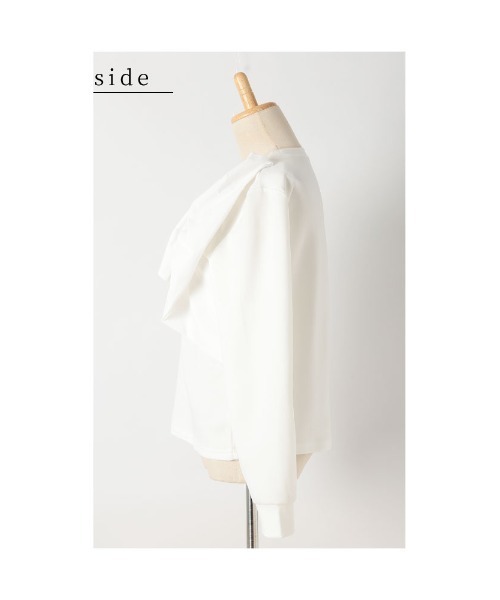 Sawa a la mode(サワアラモード)の「ビックリボンモチーフ付きカットソー(Tシャツ/カットソー・レディース・ホワイト/ブラック・FREE)」の22枚目の写真